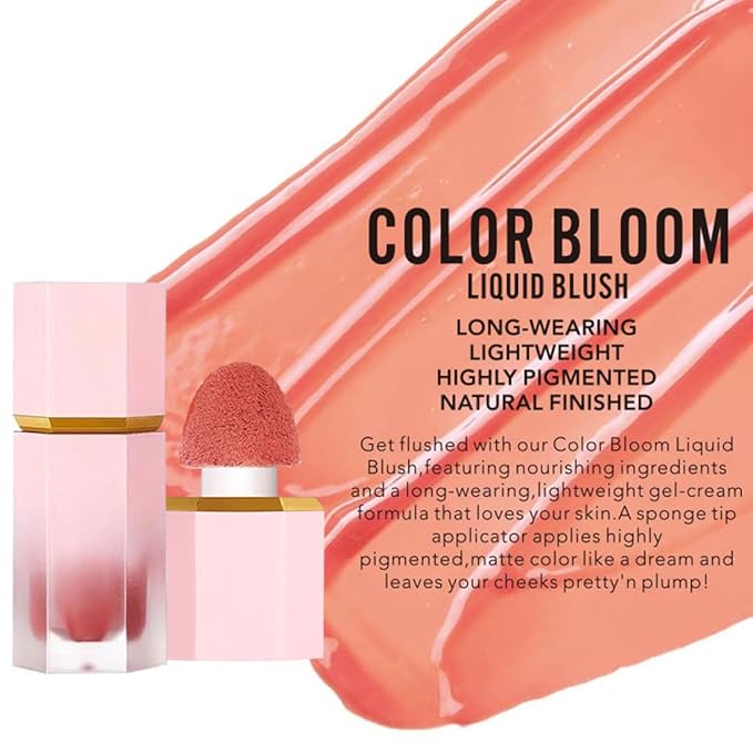 Liquid Blush Makeup, Cream Blush for Cheeks, Waterproof Long Lasting Blush Face Makeup Multi-Use Blush Beauty Wand for Cheeks & Lip Tint Natural Cream Blusher Makeup for All Skin Tones(#06 True Love)