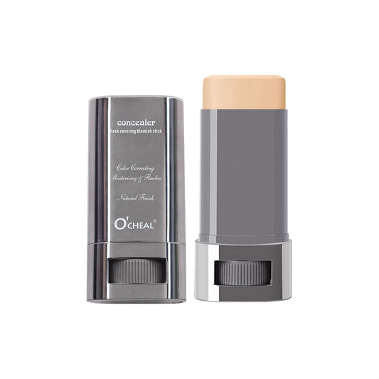 O'CHEAL Face Foundation Contour Stick Long-wear Lightweight Brighten Stick Face Concealer Blemish Contouring Beauty Makeup 02#NATURAL