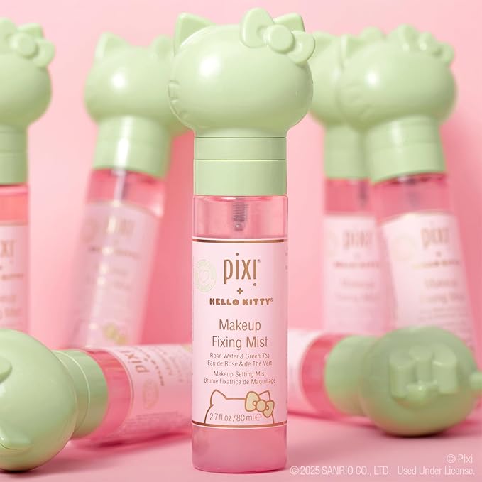 Pixi + Hello Kitty Makeup Fixing Mist |Lightweight Setting Spray | 80 ml / 2.7 fl oz