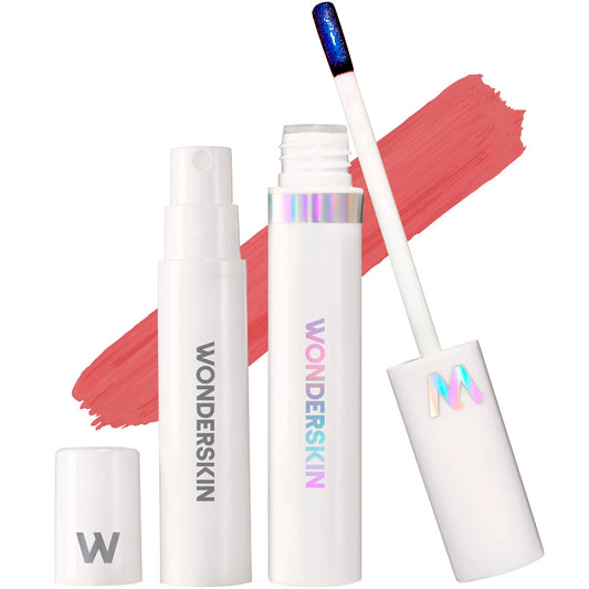 Wonderskin Wonder Blading All Day Lip Stain Peel Off Masque and Reveal Kit- Long Lasting, Waterproof Nude Lip Tint, Transfer Proof Natural Makeup Stain Kit (Whimsical)