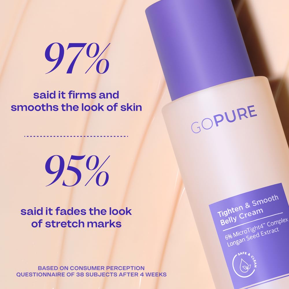 goPure Tighten & Smooth Belly Cream - Clinically Tested