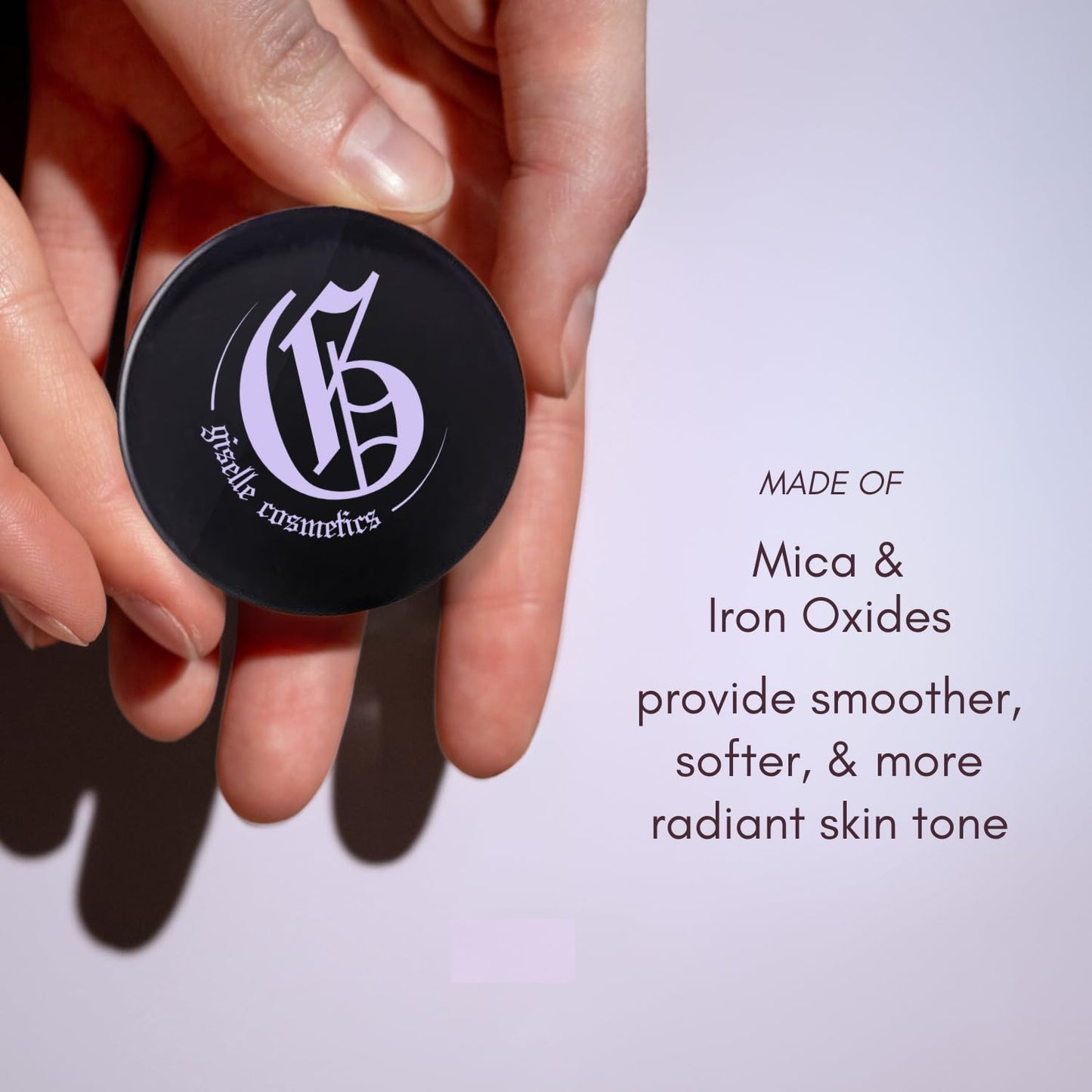 Brush Light Copper Loose Mineral Eye Shadow - Organic, Hypoallergenic, Talc-Free Makeup, Shimmer & Glitter Eyeshadow Palette, Pink & Metallic Iridescent Eye Shadow