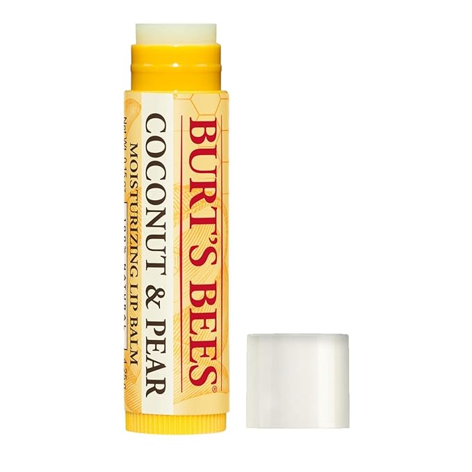 Burt's Bees Lip Balm Mothers Day Gifts for Mom - Coconut and Pear, Lip Moisturizer With Responsibly Sourced Beeswax, Tint-Free, Natural Origin Conditioning Lip Treatment, 2 Tubes, 0.15 oz.