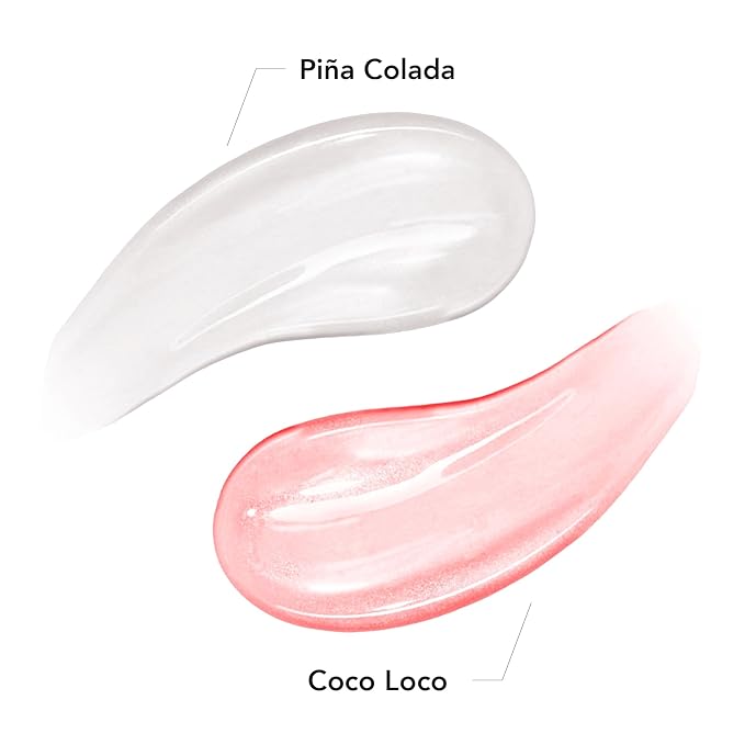 Coconut Lip Oil | Clear Transparent Lip Treatment with Coconut Oil | Moisturizing Lip Oil | Vegan & Cruelty Free Lip Oil | 99% Natural Lip Oil | Piña Colada 5 ml (Transparent)