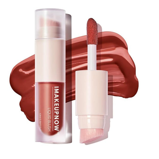 Liquid Cream Blush Stick Makeup for Cheeks | Build-in Brush - Application & Blending in One #L003