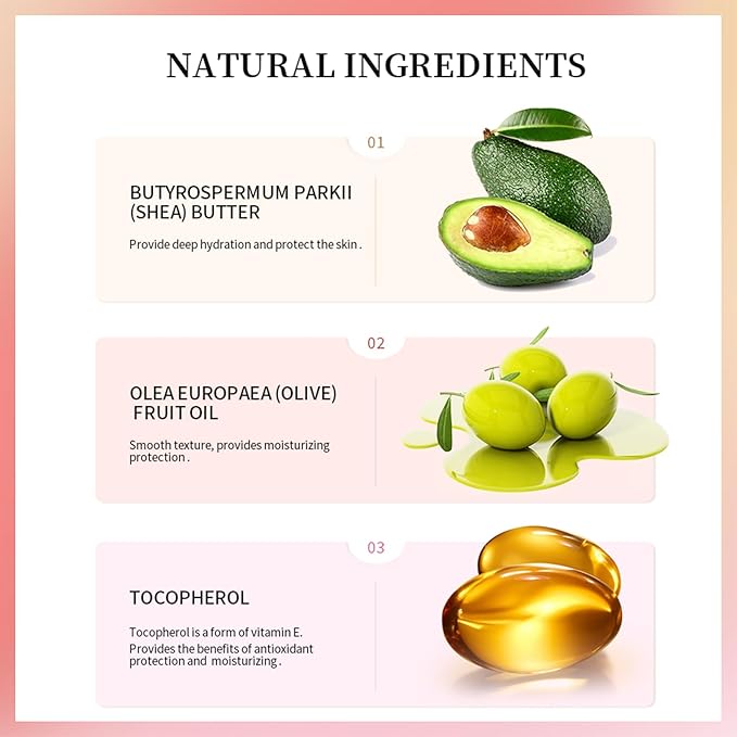 Erinde Lip Butter Balm, Moisture Hydration Lip Butter Gloss, Sheer Tinted Lip Mask and Lip Balm, Soothing Lip Treatment Care Makeup, Shine Lip Glow Oil for Dry, Chapped Lips, 03 Brown Sugar