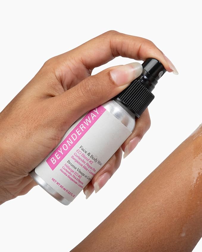 Multi-Use Mist 60ML - Signature Essential Oil Blend No. 2 with Bergamot Mint, Coriander, Lavender & Pinyon Pine - Infused with Aloe Vera Leaf Juice, Hydrates & Balances Skin