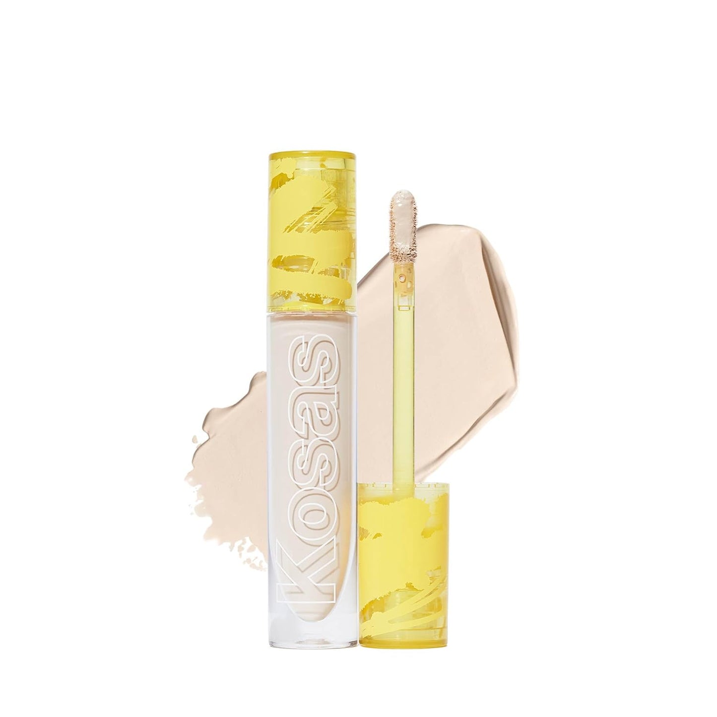 Kosas Revealer Concealer - Medium Coverage Makeup with Hyaluronic Acid, Conceals Dark Circles Under Eyes, Dark Spots and Blemishes + Brightens, Hydrates, Long-Lasting & Vegan, (Tone 01 N)