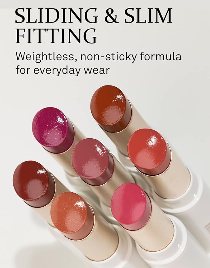 HINCE Mood Enhancer Lip Glow, Moisturizing Lip Balm with Shea Butter & Sweet Almond, Non-Sticky and Long-lasting Tinted Lip Tint with Buttery Balm Texture for Neutral Color 0.2oz. (1, IMPASSIONED, 05)