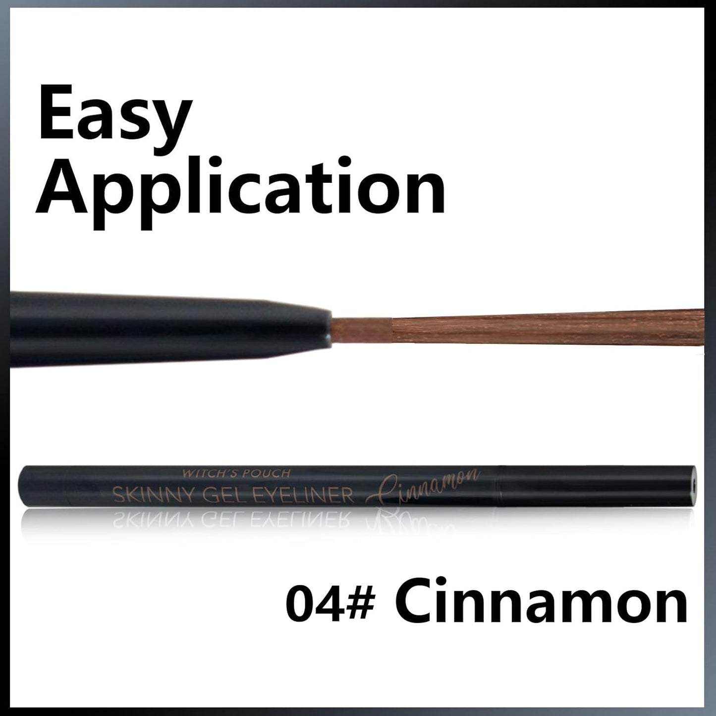 Witch's Pouch Gel Eyeliner Pencil Waterproof Smudge Proof, Long-Lasting Eye Liner, High-Intensity Colored Waterproof Eyeliner, Ultra-Smooth Korean Eye Pencil Eye Makeup (04 Cinnamon)