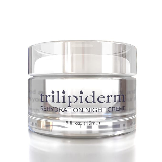 Trilipiderm Rehydration Night Crème .5oz Travel Size Night Rejuvenation with Anti-Aging Hyaluronic Acid and Retinol