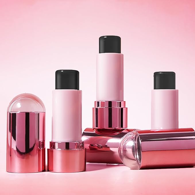 Color Changing Blush Stick for Cheek Lip, Black to Pink Jelly Clear Blush PH Temperature Change Magic Cream Blush Tinted, Lightweight Long Lasting Dewy Natural Glow Makeup for All Skin Tones