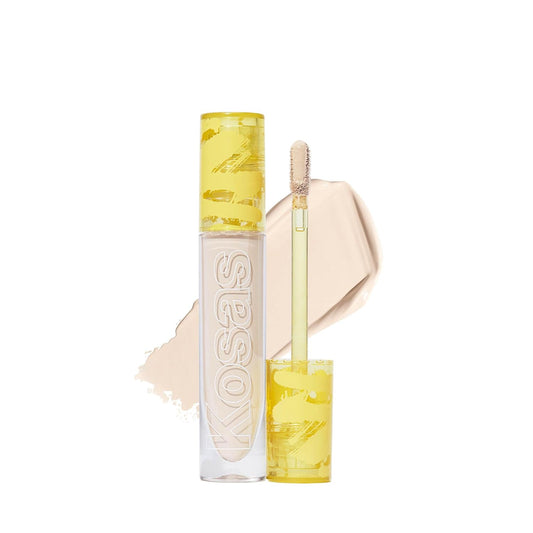 Kosas Revealer Concealer - Medium Coverage Makeup with Hyaluronic Acid, Conceals Dark Circles Under Eyes, Dark Spots and Blemishes + Brightens, Hydrates, Long-Lasting & Vegan, (Tone 2.3 N)