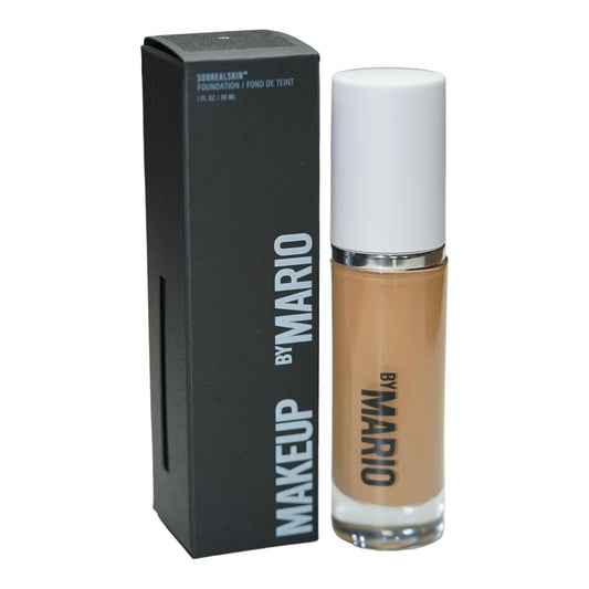 MAKEUP BY MARIO SurrealSkin Liquid Foundation, Liquid Formula, Vegan, Long-wearing coverage, Hydrating, Natural Finish, Size 30 mL (14O - medium with warm undertone and olive undertone)