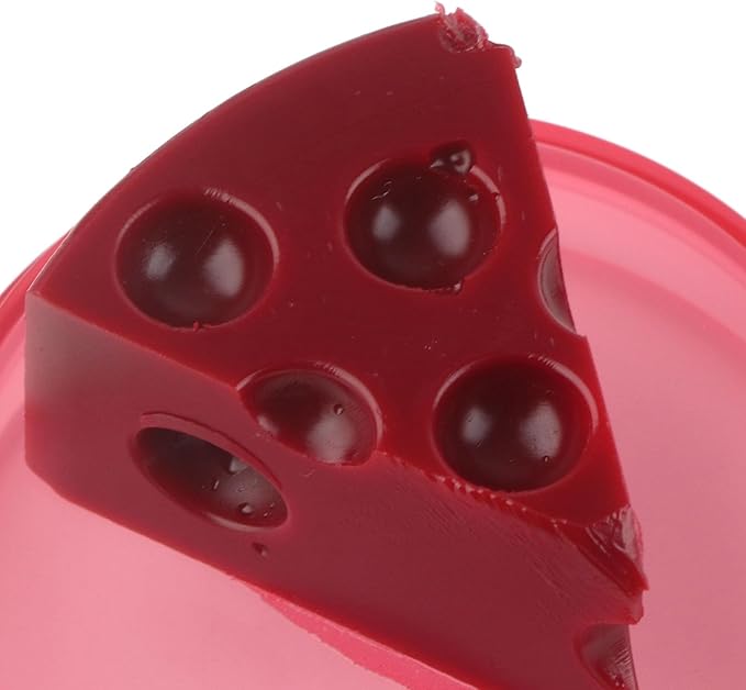 Cheese Shaped Lip Balm, Moisturizing Nourishing Repair Lip Balm, Hydrating Lip Balm for Chapped Cracked Lips 0.3oz(01)