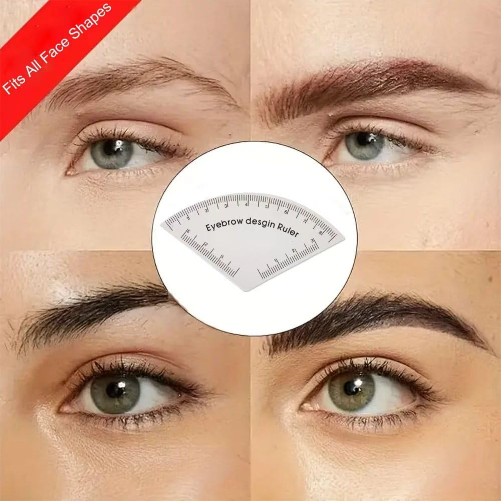 Eyebrow Stencils for Women Shaping, Instant Brow Shaper Kit Template DIY Tool for Fast Shaping, One-Second Brow Outline Guide (2pcs)