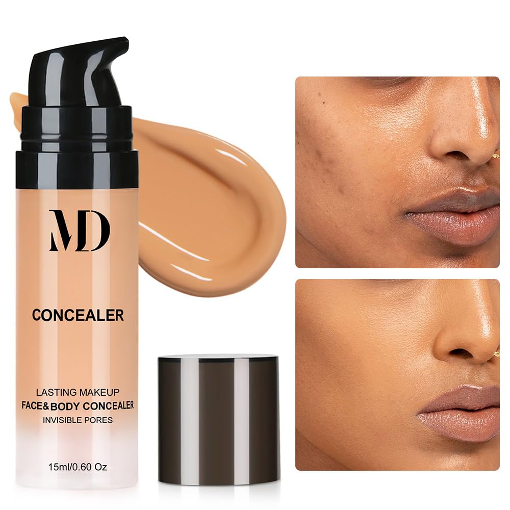 Liquid Primer Set Matte Liquid Full Coverage Oil Control Breathable Invisible Cover Concealer Primer with Face Primer, Makeup Sponge…