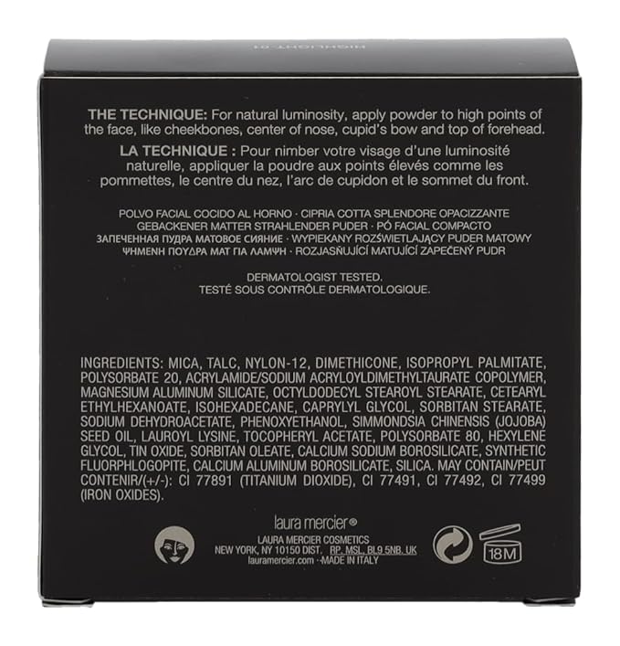 Laura Mercier Matte Radiance Baked Powder Highlight, No. 01 Golden Nude, 0.26 Ounce