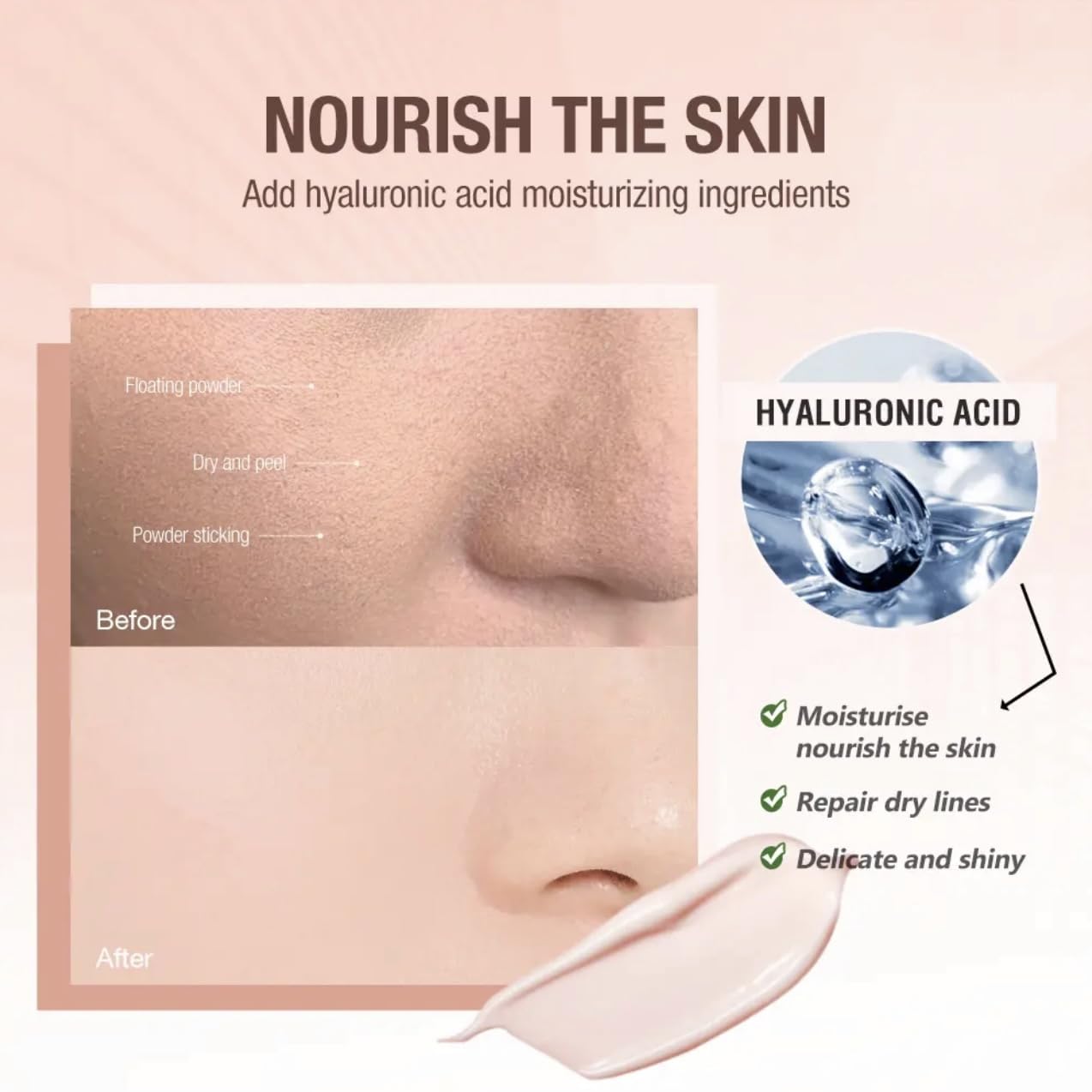 Professional Makeup Primer - Moisturizing, Oil-Free, UV Protection, Pore Minimizing, Wrinkle Smoothing, Long-lasting, Even Tone, Natural Finish