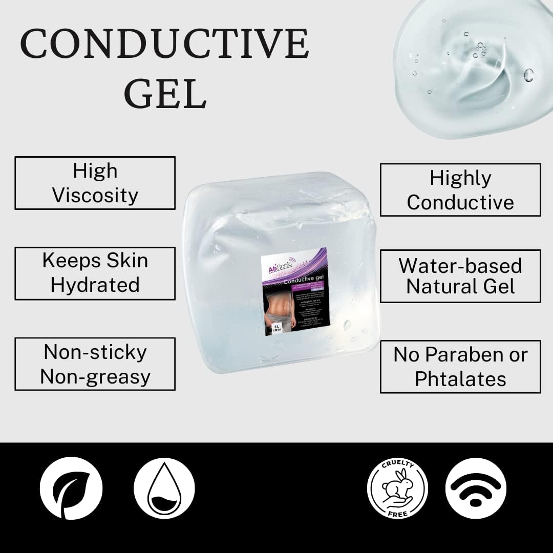 Absonic - Conductive Gel for Body Contouring & Skin Rejuventation Devices - Paraben-Free - 5L