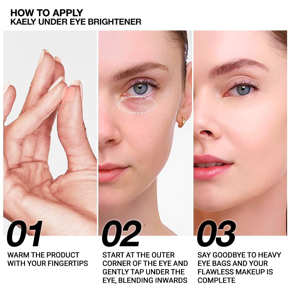 evpct under Eye Brightener, Nourishing Luminous under Eye Concealer Color Corrector for Dark Circles, Waterproof Naturactor Concealer Pot make up for face Eye Ring corrector de ojeras, 06# Rose Pink