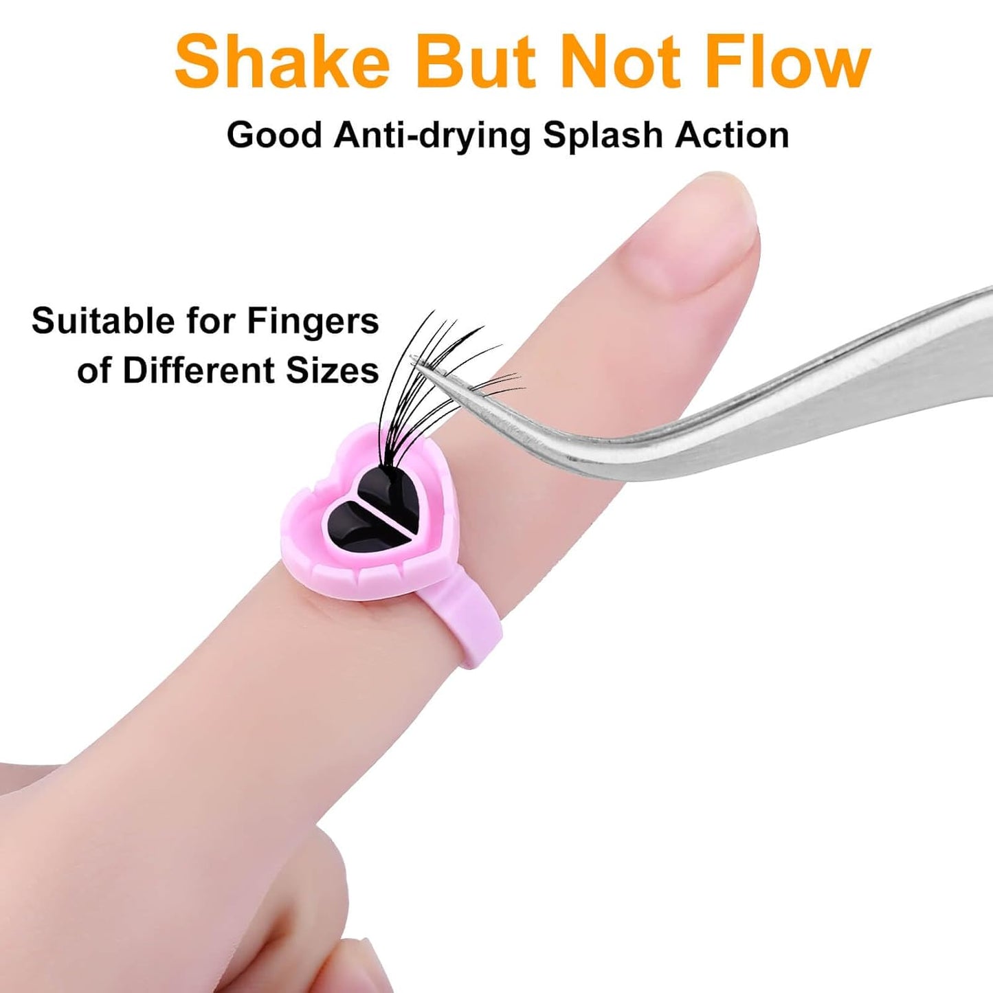 400PCS Glue Cups & Rings for Eyelash Extensions