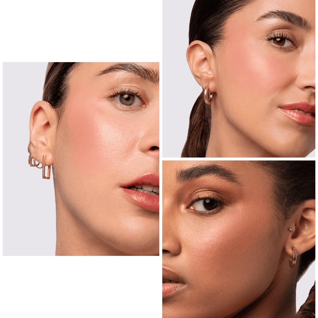 Makeup Powder Blusher - "Mixed Emotions" - 4g / 0.141oz - Pigmented, Buildable, Lightweight Powder Blush for a Radiant, Healthy, Natural Glow. Versatile Shades - Pink - Shimmer finish.