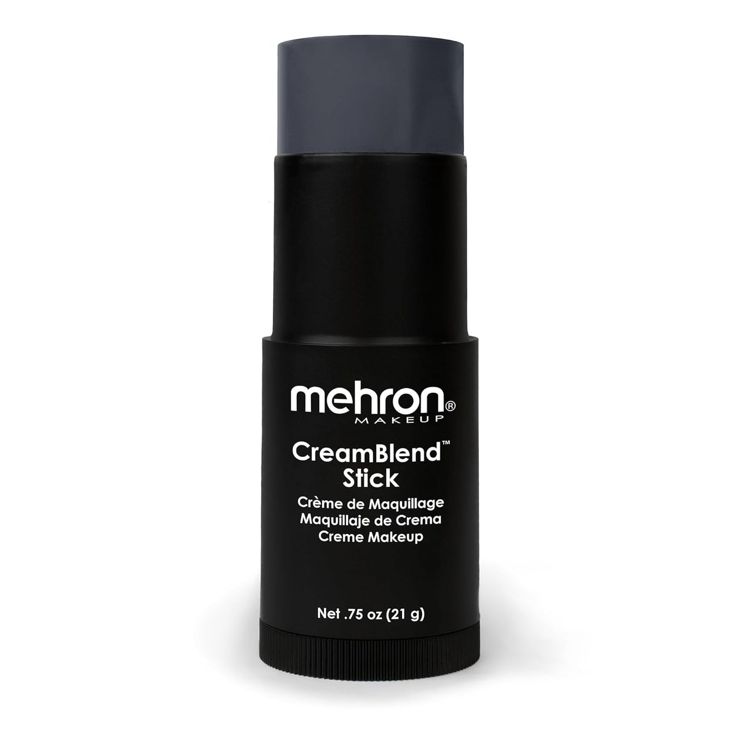Mehron Makeup CreamBlend Stick | Face Paint, Body Paint, & Foundation Cream Makeup | Body Paint Stick .75 oz (21 g) (Monster Grey)