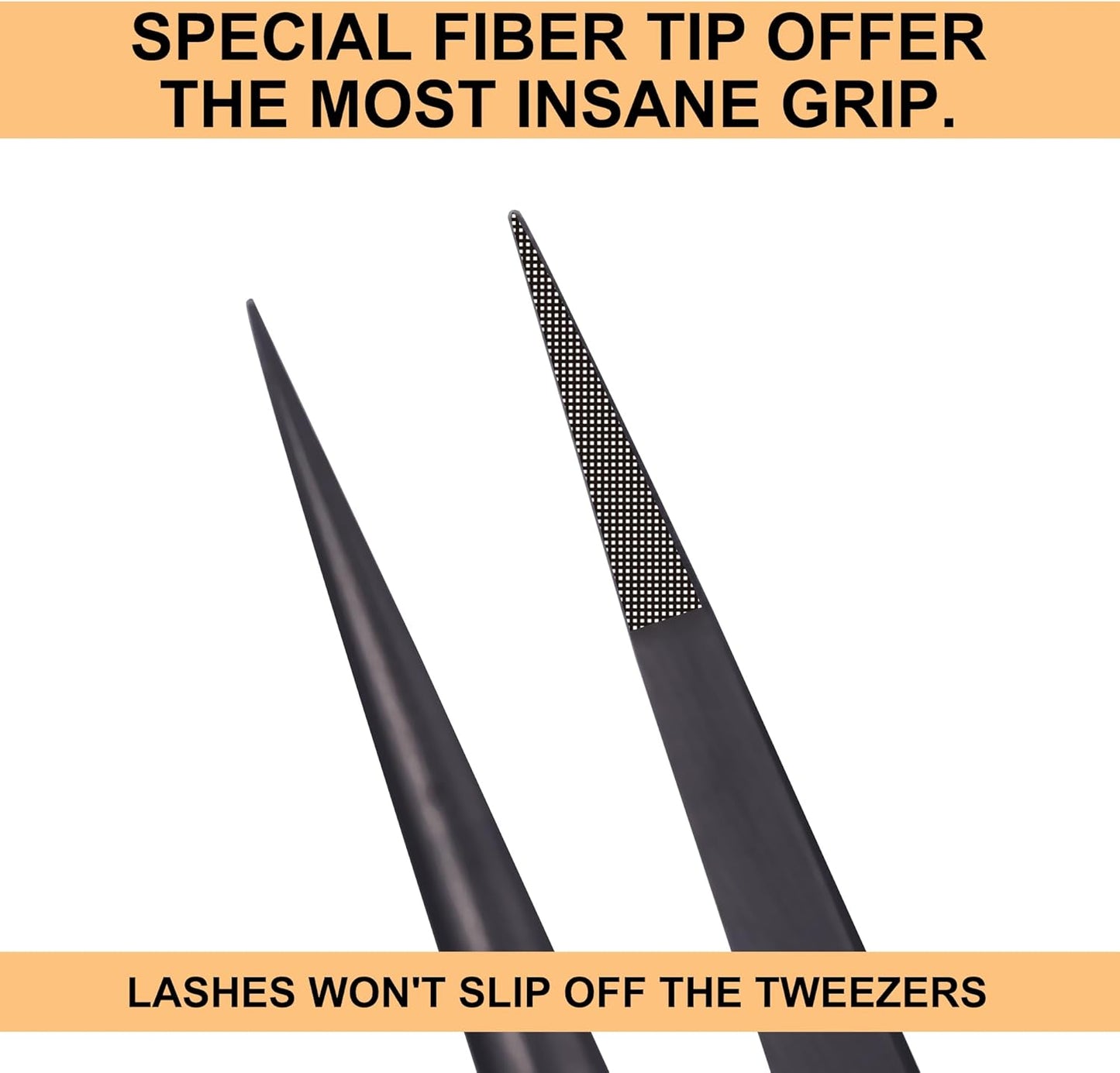 Fiber Tip Lash Tweezers For Eyelash Extension 4 Pcs Tweezers Professional Artist Tech Work Kit Tools,Best Volume Eyelash Lashes Extensions Precision Volume Boot 90 45 Degree(Titanium black)