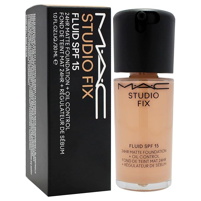 Studio Fix Fluid SPF 15 24Hr Matte Foundation Plus Oil Control - NW22 by MAC for Women - 1 oz Foundation