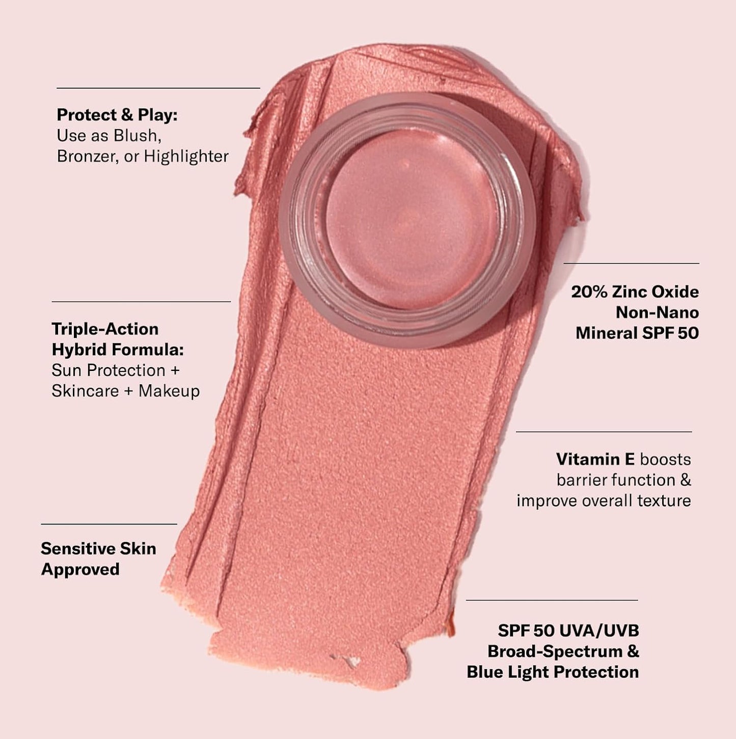 SPF 50 Color Balm - Sienna Rose 5ml