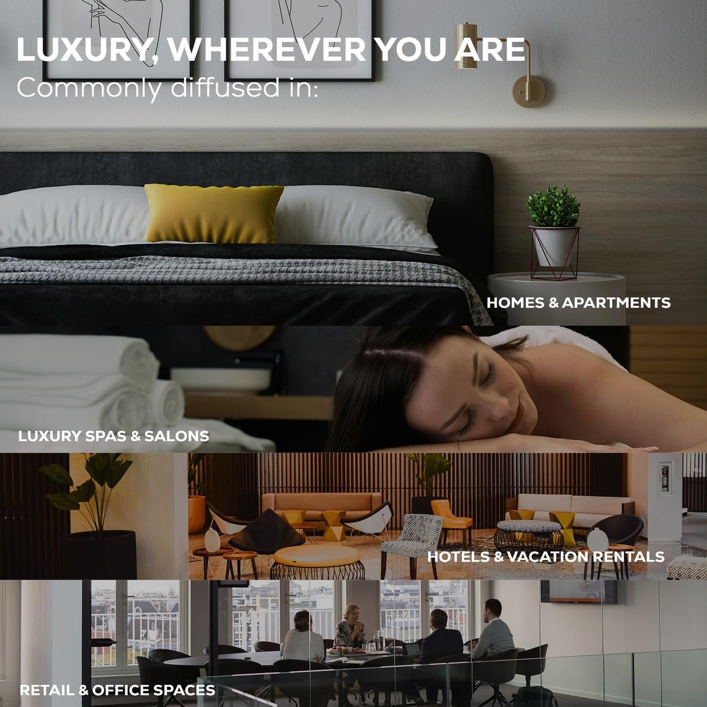 Aroma Country 1 Way Diffuser Oil - Luxury Hotel Santal Fragrance Oil for Diffuser Refill, Sandalwood Home Aroma Diffusers & Room Spray - My Way Premium Aromatherapy Oils & Home Scent (4 Fl Oz)