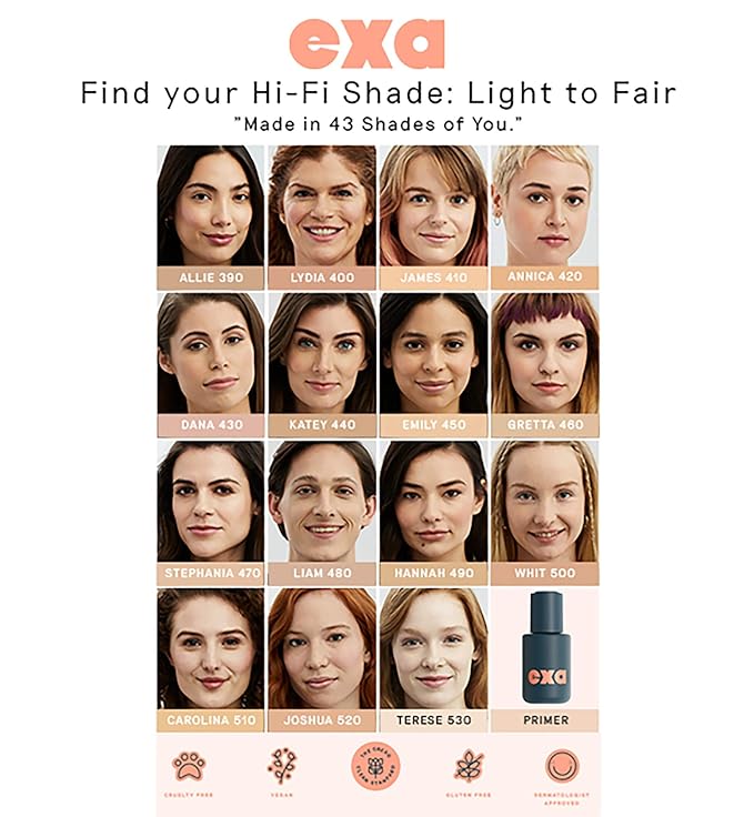 Exa Beauty - Natural High Fidelity Foundation | Clean, Vegan, Cruelty-Free Makeup (Rebecca 270)