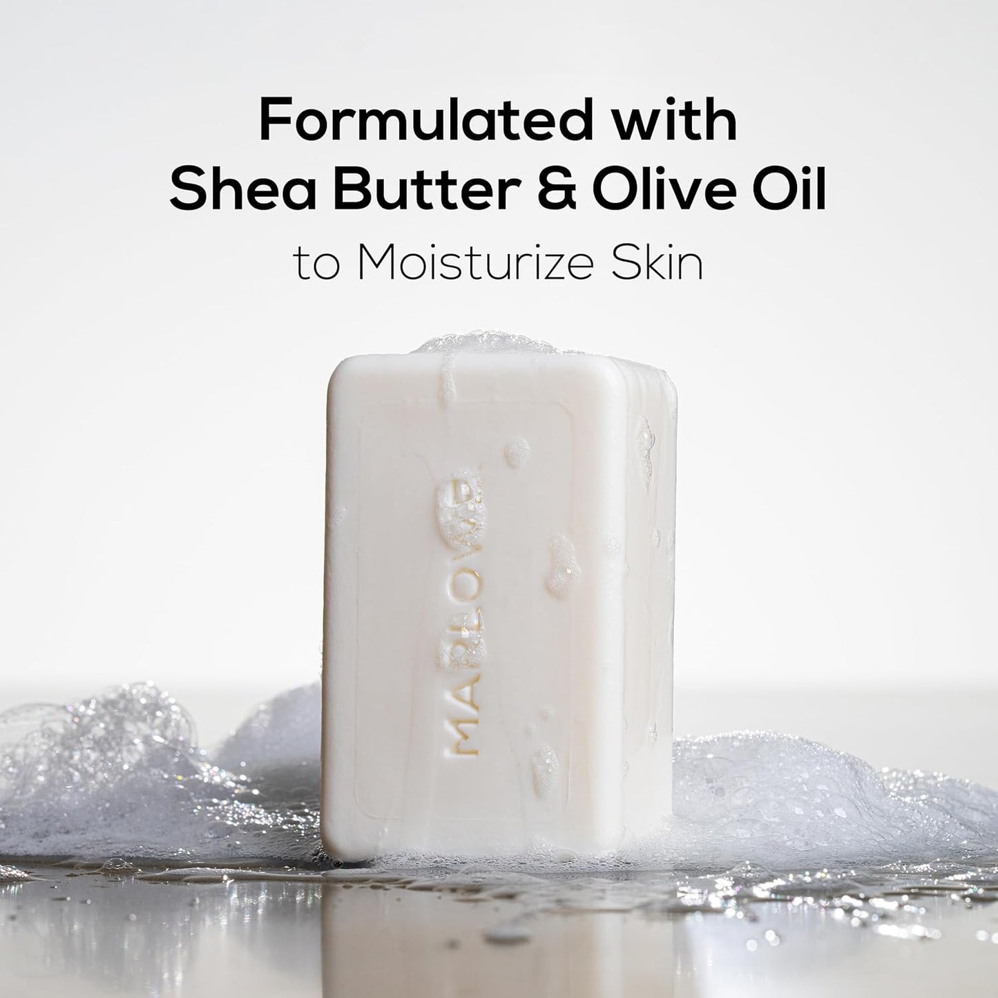 MARLOWE. No. 105 Bar Soap for Men 7 oz (3 Bars) Moisturizing Body Soap, Nourishing & Refreshing with Natural Extracts, Shea Butter, Olive Oil & Green Tea Extracts, Original Sage & Fir Scent