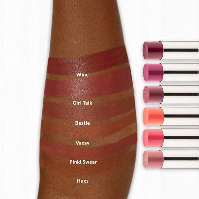 Best Balm Forever Tinted Lip Balm by VASANTI - Lip Moisturizer With Natural Oils and Butters for Hydration and Long Lasting Comfort - Vegan, Paraben Free (Girl Talk - Pink Raspberry)