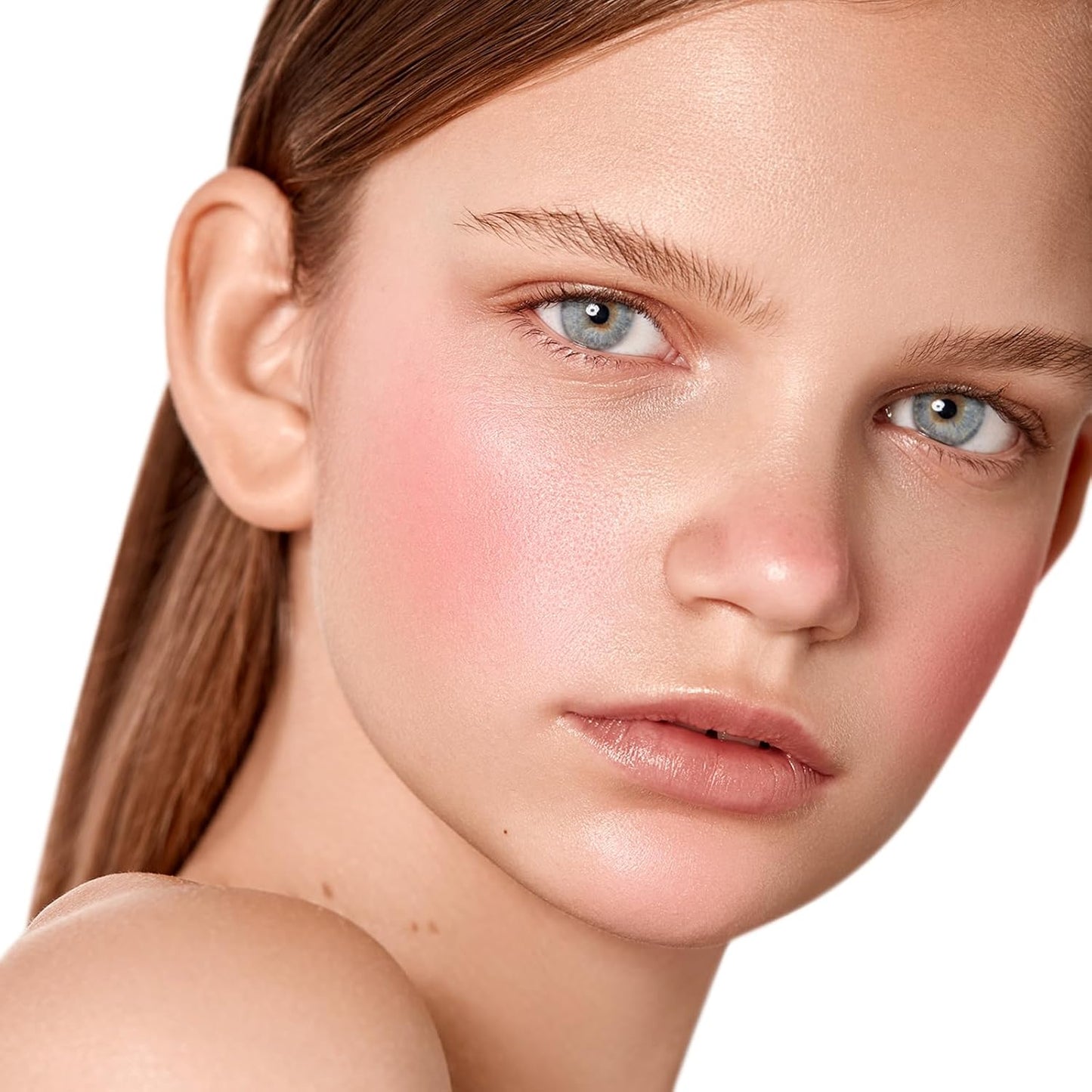 Boobeen Soft Blend Powder Blush for Cheeks, Buildable Color Matte Smooth Blush Palette Compact Blush Powder Makeup, Long-lasting Flush Color, with Mirror and Brush