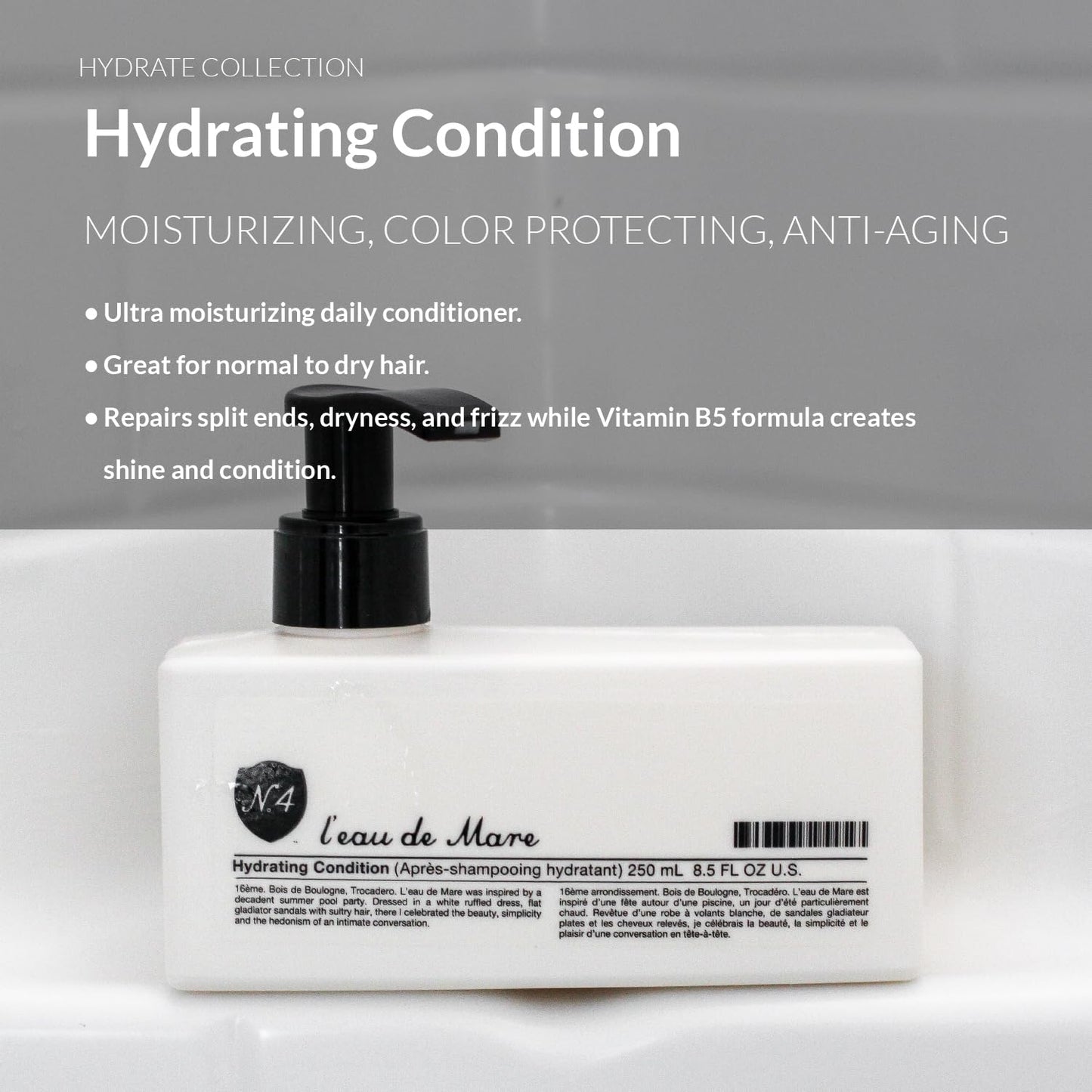Number 4 Hydrating Hair Conditioner, Moisturizing Deep Conditioner for Dry, Damaged Hair, 8.5 oz