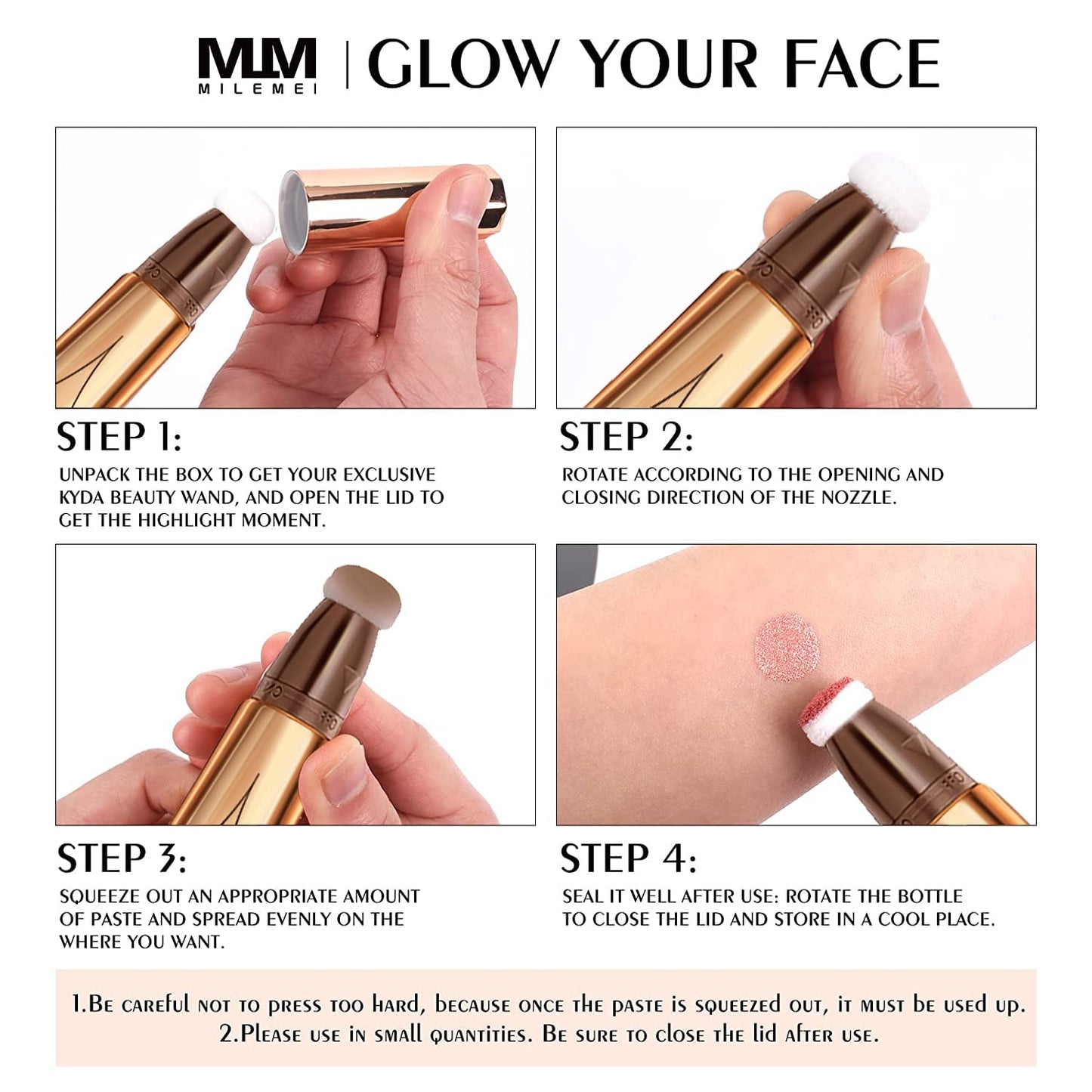 3 Color Contour Beauty Wand, Highlighter ，Blush，Face Concealer Contouring with Cushion Applicator Long Lasting & Smooth Matte Finish Liquid Illuminator Makeup Stick . (01#Contour +02#Blush+04#Highlighter)