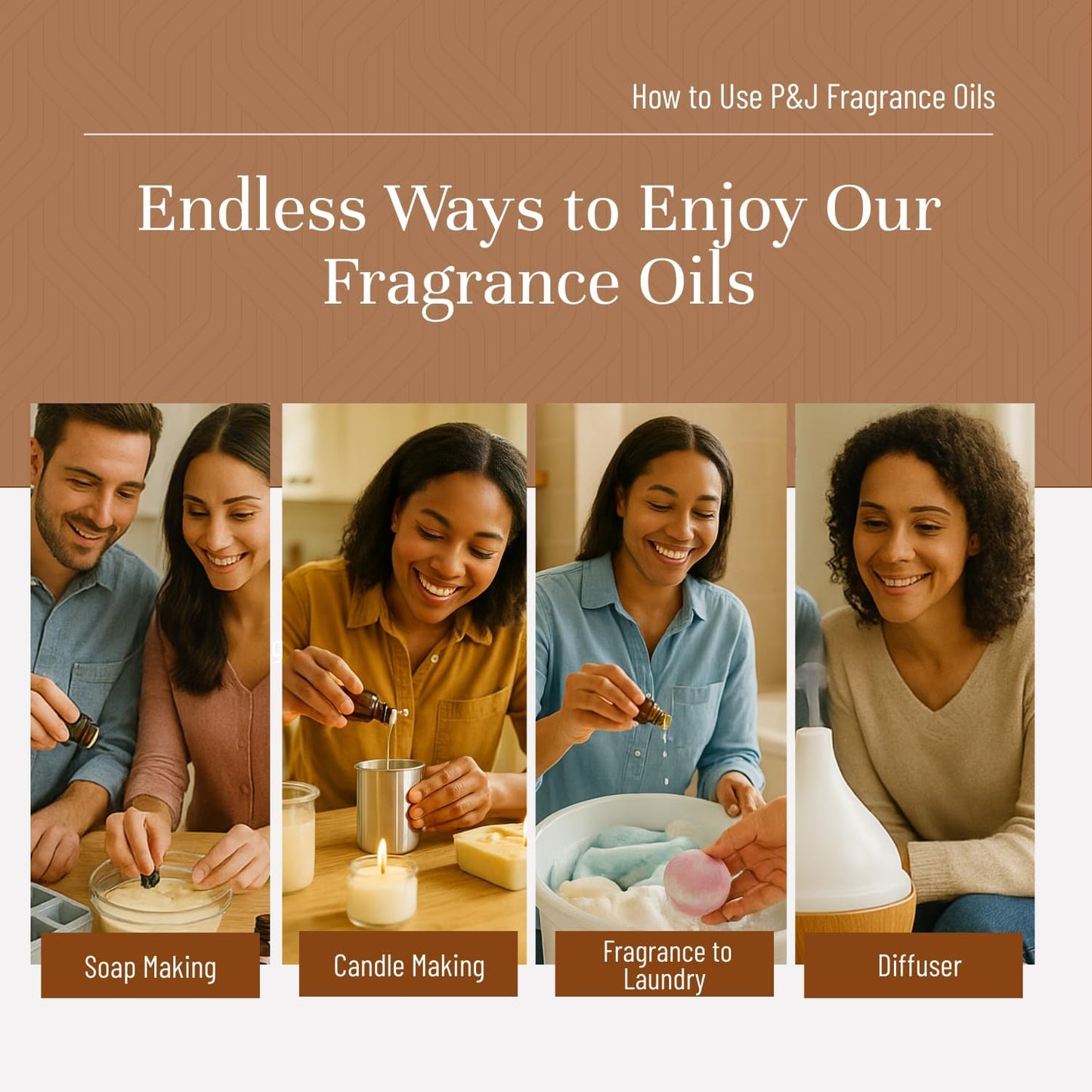 P&J Fragrance Oil Halloween Set | Autumn Wreath, Pumpkin Pie, Candy Corn, Marshmallow, Night Air, and Caramel Corn Candle Freshie Scent for Candle Making, Soap Making Supplies