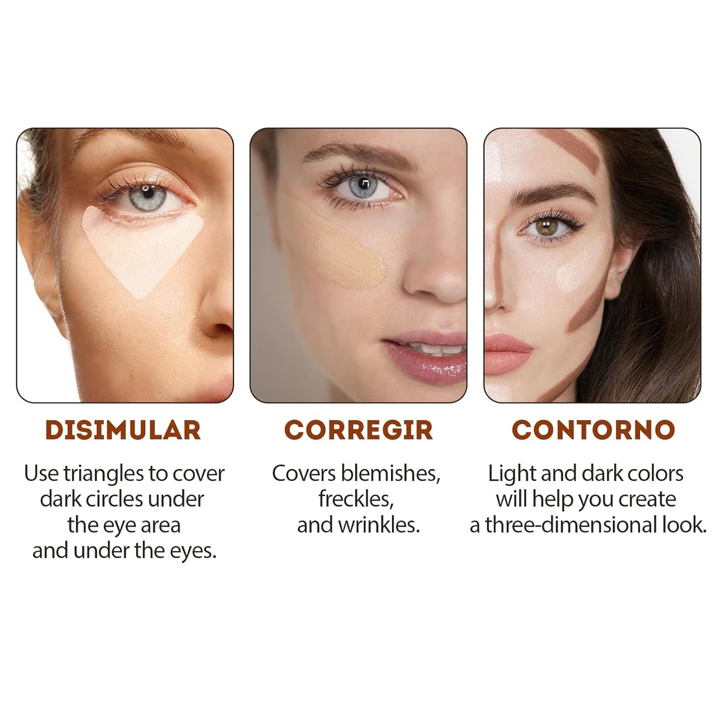 Liquid Concealer Stick Makeup, Hydrating and Lightweight for All Day, Full Coverage 05# FAIR