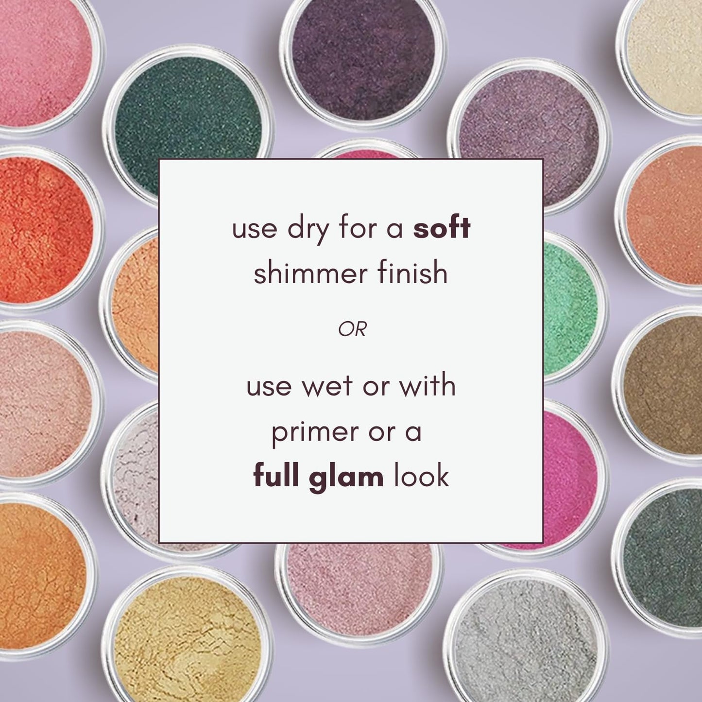 Vanilla Mineral Loose Eye Shadow - Organic, Holographic, Matte & Metallic Eyeshadow Palette, Cream & Glitter Makeup, Natural Eye Shadow, Mineral Makeup Powder