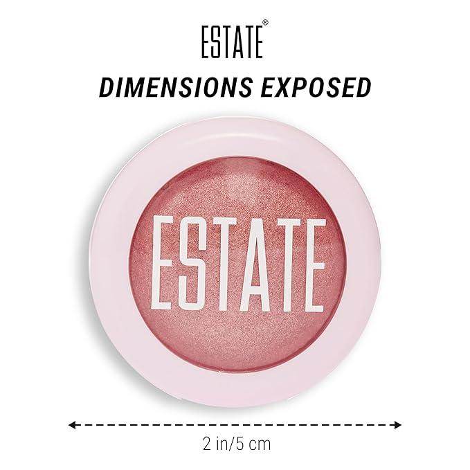 Estate Cosmetics Dew Me Baked Highlighter – Cheek, Eyes & Face Pressed Powder – 3 g (0.1 oz) (Exposed)