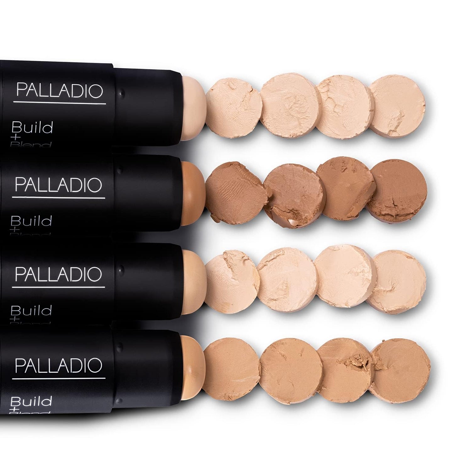 Palladio BUILD + BLEND Foundation Stick, Contour Stick for Face, Professional Makeup for Perfect Look, 0.25 Ounce (Amber Glow)
