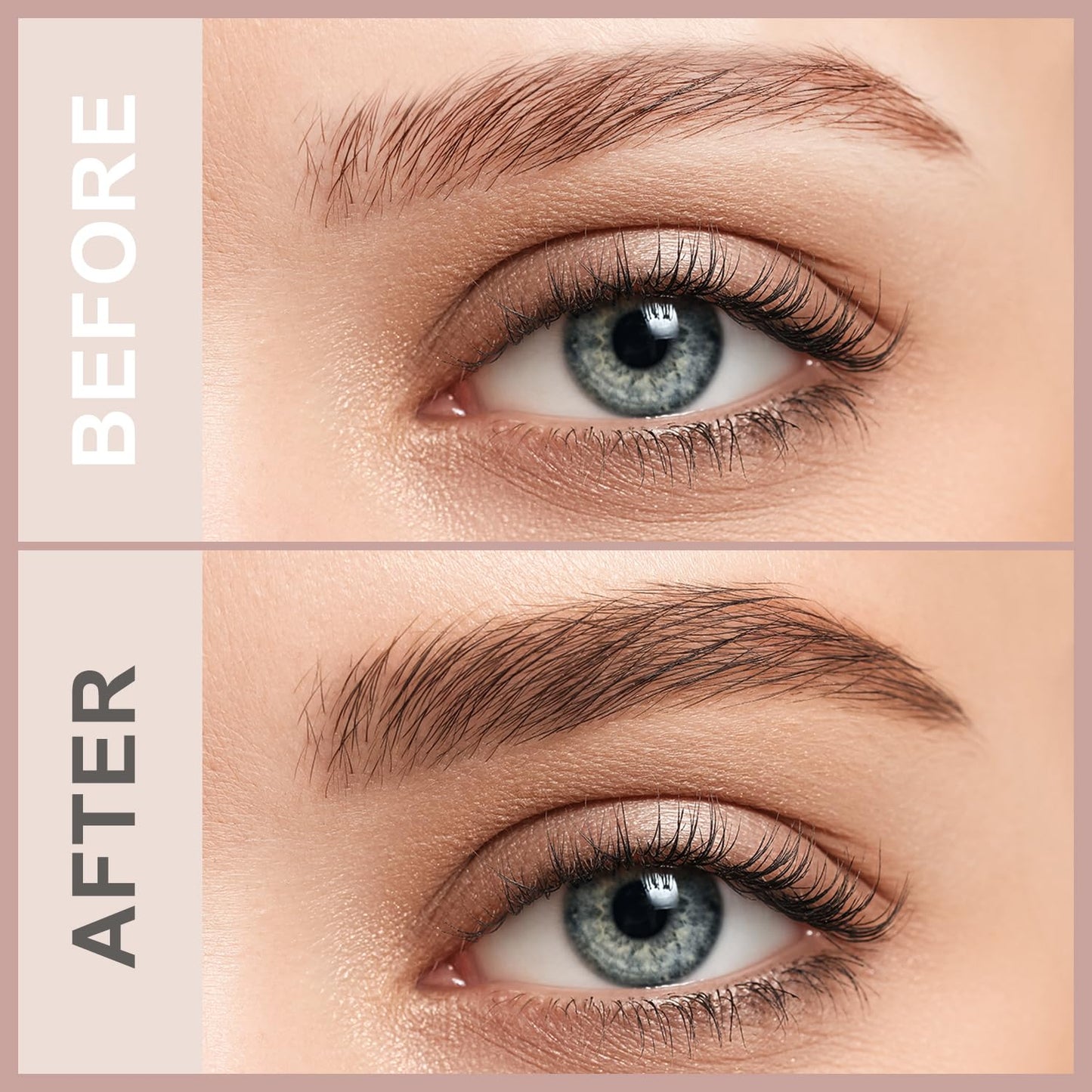 LAVONE 2-IN-1 Dual-ended Waterproof Eyebrow Pencil, 4 Tip Microblading Pen and Ultra-Precise Brow Pencil, Dual-ended Eyebrow Brush, Natural Looking-Grey