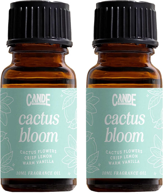 CANDECraftCo Premium Fragrance Oil – Diffuser Oils Fragrances Scented for Home, Candle Soap Making Supplies, Aromatherapy Blends for House (0.34 Fl Oz) (2-Pack, Cactus Bloom)