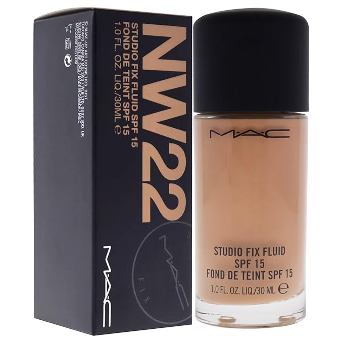 MAC Studio Fix Fluid SPF15 NW22, 1.0582 Ounce (M6JC28)