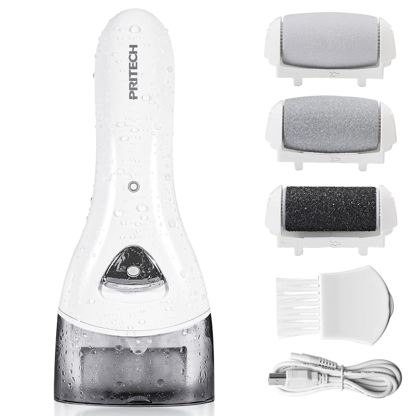 Electric Foot Callus Removers Rechargeable, Portable Electronic Foot File Pedicure Tools, Electric Callus Remover Kit, Professional Pedi Feet Care Perfect for Dead, Hard Cracked Dry Skin Ideal Gift