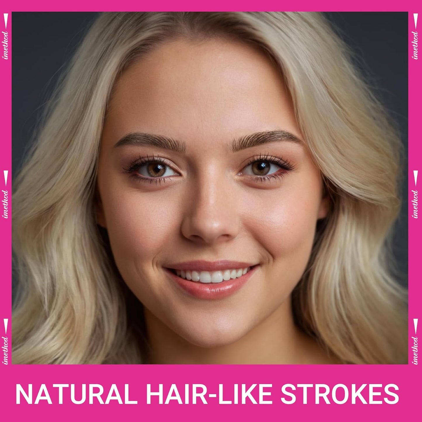 iMethod Eyebrow Pen - Eyebrow Pencil Magic 2-in-1 Eye Brow Pencils for Women with 4-Fork-Tip and Precise Brush-Tip Create Natural Hair-Like Brows, Last All Day, Microblading Eyebrow Pen, Light Brown