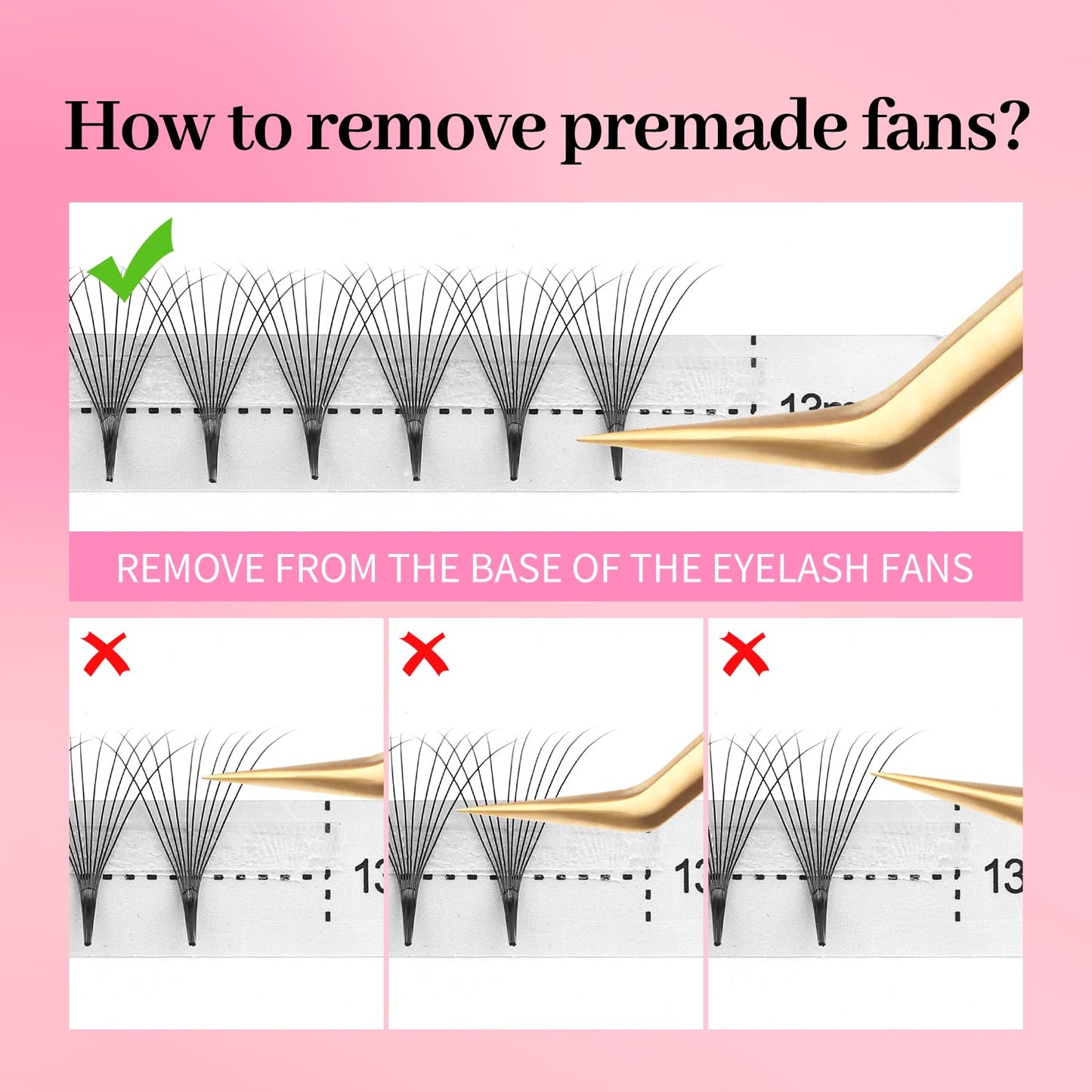 Premade Fans Eyelash Extensions 8D Volume Lash Extensions 0.07 Thickness Eyelash Extension C Curl Premade Lash Fans Mix 9-16mm Fluffy Soft Handmade Lash Fan Eyelashes(8D-0.07-C,9-16mm)