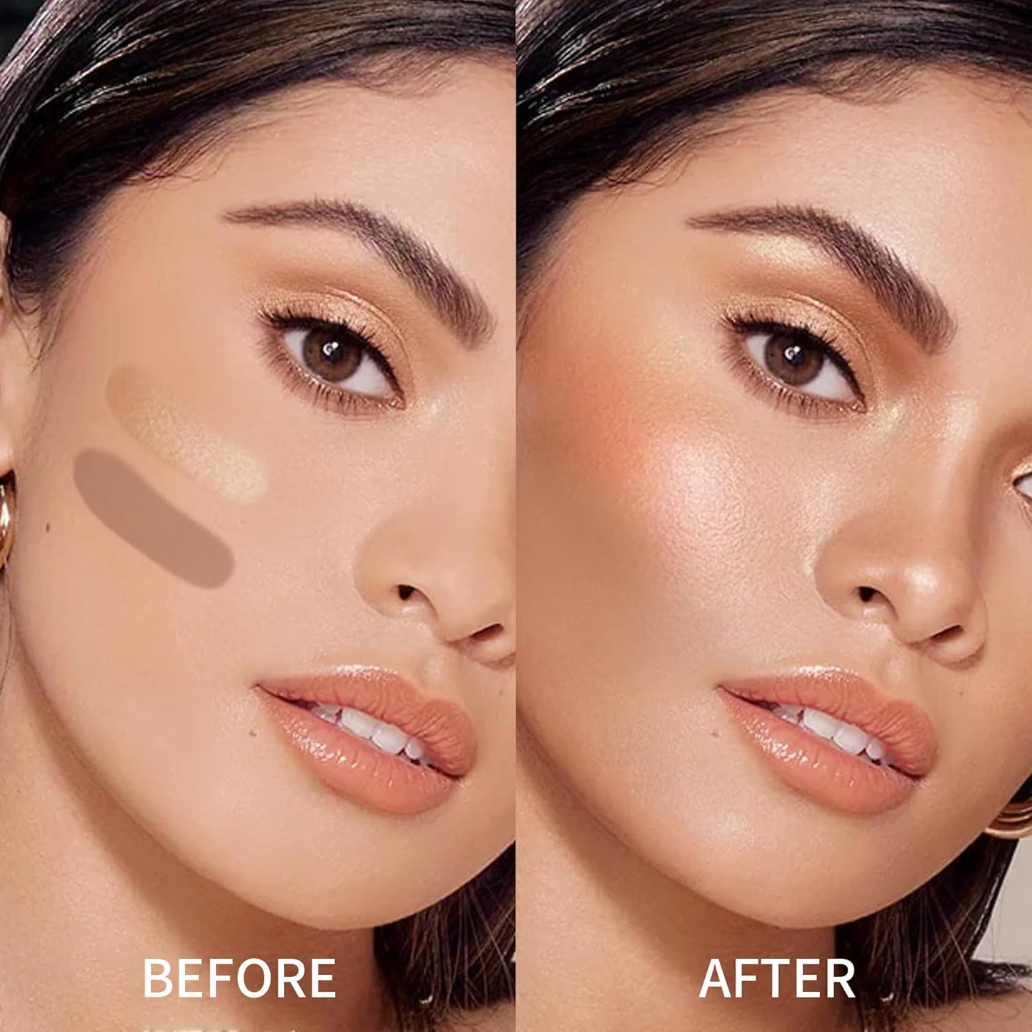 FV 2PCS Contour Stick, Highly Pigmented & Blendable Cool Toned Contour and Highlighter Stick with Natural Finish, Long Lasting & Creamy Texture Contour Set for Face Shaping Makeup, 01&03